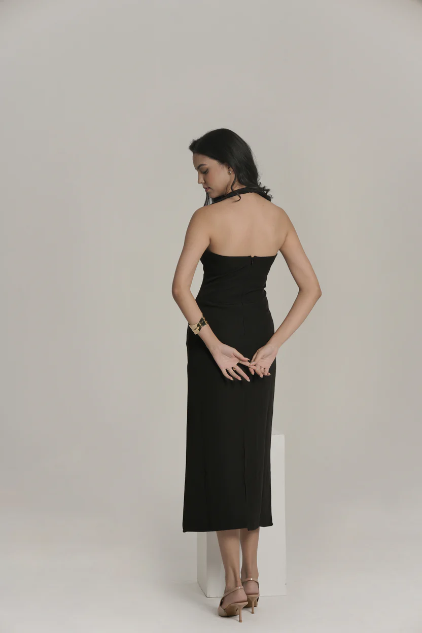 SELENE DRESS - BLACK - Image 4